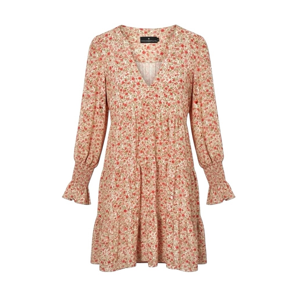Pomander Place Savannah Floral Kenzo Mini Dress Pink Orange Large‎